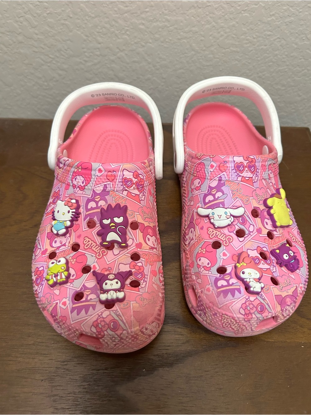 Hello Kitty Pink Kids Crocs Sandals (Limited Edition) Youth Size 4/W6